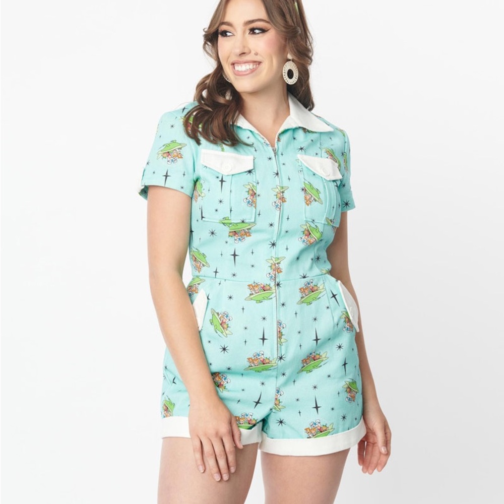 Jetsons x Unique Vintage Women's Printed Jumpsuit - Size 26 / 5xl